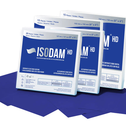 4D Rubber - Isodam HD Non-Latex Dental Dam 5x5 Heavy 20/Bx