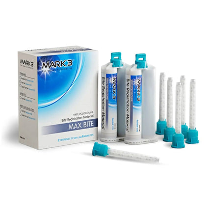 Mark3 - Max Bite Unflavored Registration Fast Set 50 Ml 2/pack Contains 6 Mixing Tips