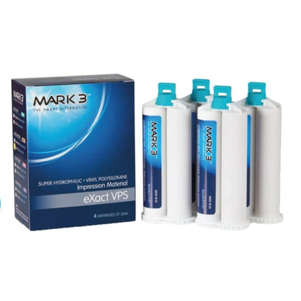 Mark3 - Exact Vps Impression Material Monophase Fast Set 4 X 50 Ml Cartridges. Super