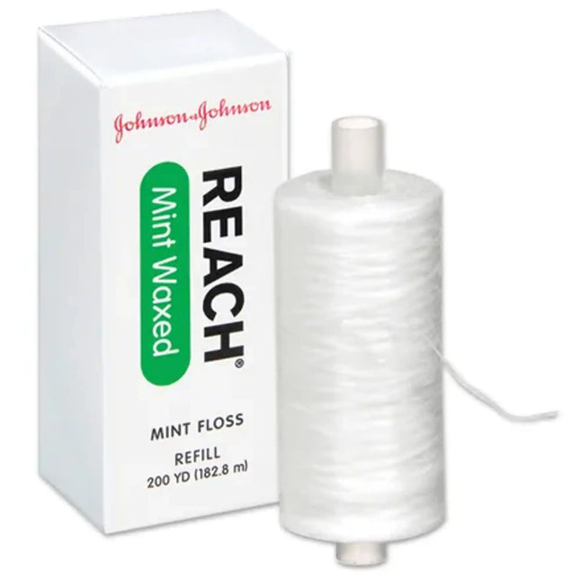 Reach - Waxed Mint Floss, 200 yd spool-Professional Refill (no dispenser) (1/Pc) (former JJ-2733-L)