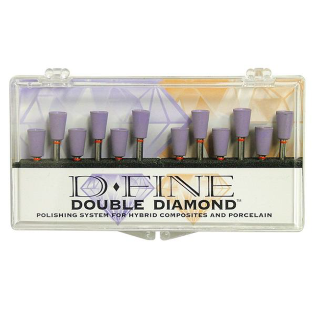 Clinician's Choice D-Fine Double Diamond Purlple Cup Polisher, Refill 12/Pk, 131505