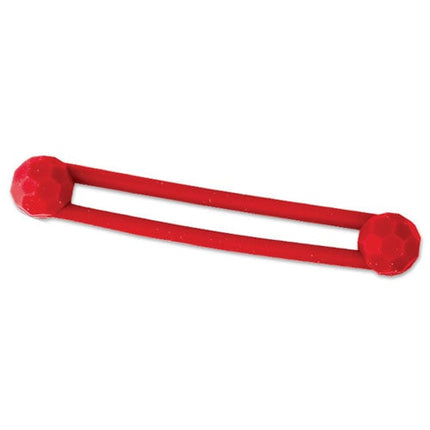 Plasdent - Silicone Ties Red 6Pk