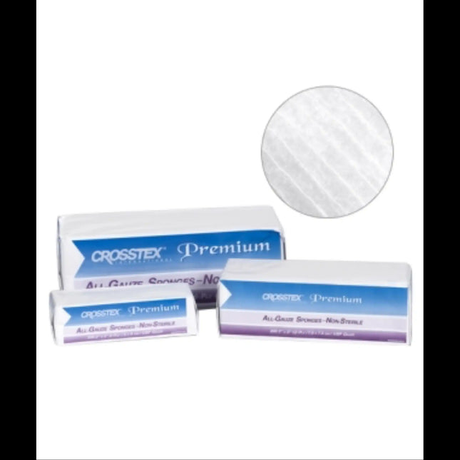 All-Gauze Sponges Premium N/S 3x3 12-Ply 4000/Case