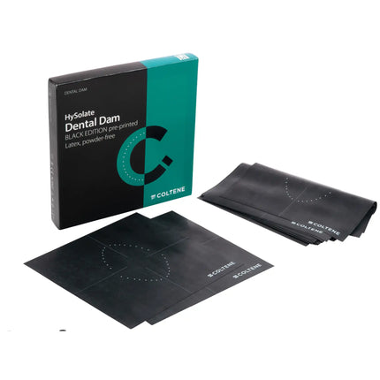 Coltene - HySolate Latex Dental Dam Black printed heavy 152x152, 36 pcs - (Replaces H00540)