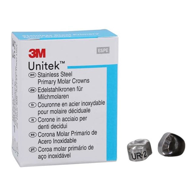 Unitek SS Primary 1st Molar UR-2 crowns, box of 5