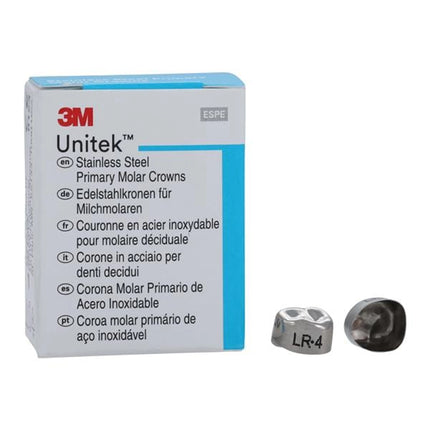 Unitek SS Primary 1st Molar LR-4 crowns, box of 5