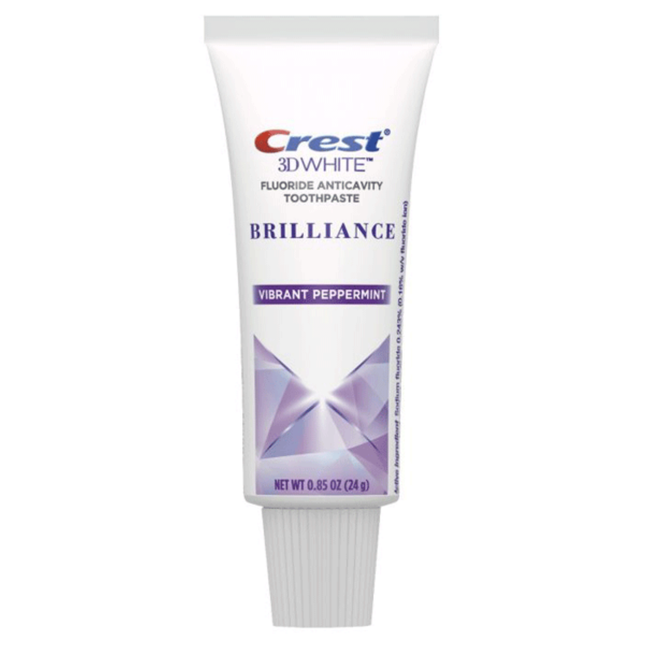 Crest 3D White Brilliance Toothpaste Peppermint .85oz 72/Cs