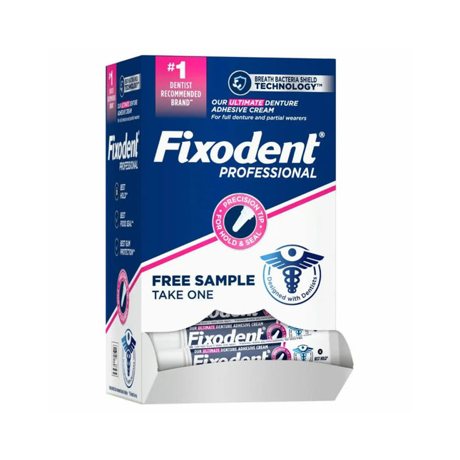 P&G - Fixodent Prof Ultimate Denture Adhesive Cream 0.35oz Tube 50/Case