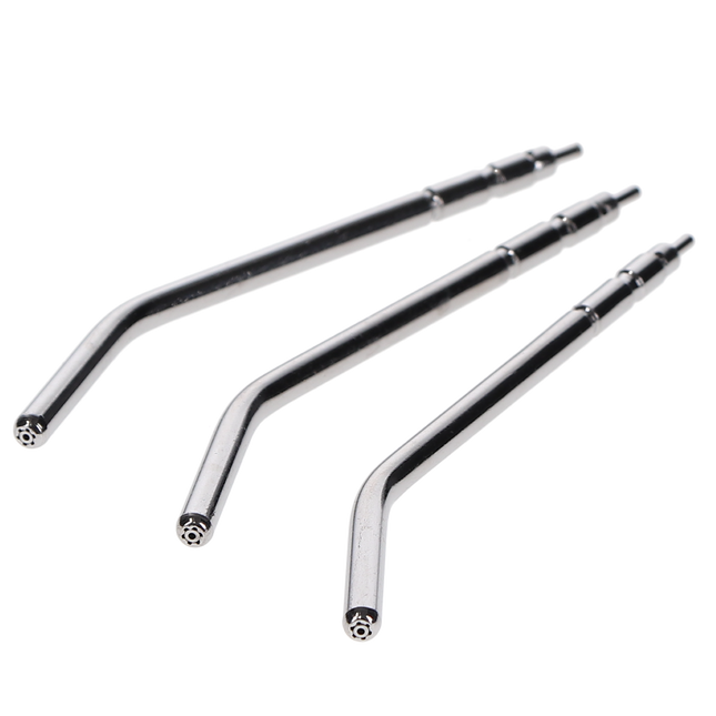 3 Way Metal Air/Water Syringe Tips, A-dec style, 10/Pk, 100640