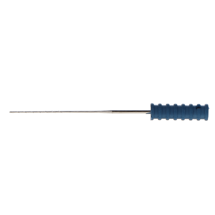 Barbed Broaches, 25 mm, # 4, Sterile, Fine, Blue, 10/Pk, 400604