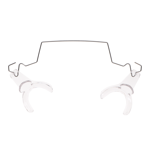 Wire Type Cheek Retractors, Autoclavable to 250F, Clear, 1/Pk, EX-9009