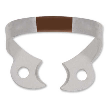 Hygenic Fiesta, Rubber Dam Clamp Wingless, # W2, Premolar, Brown, 1/Pk, H02794