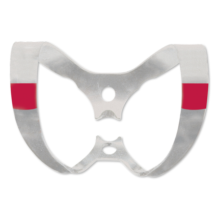 Hygenic Fiesta, Rubber Dam Clamp Wingless, # W9, Anterior, Red, 1/Pk, H02800