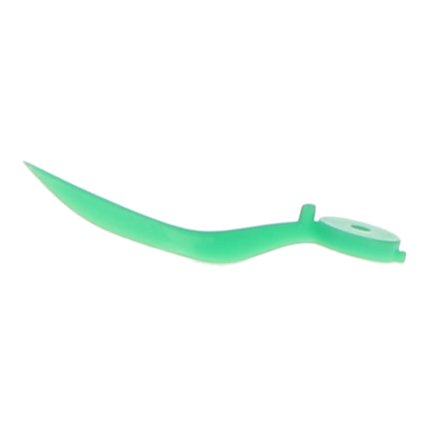 HSB - Dental Wedge with Hole - Small (13mm), Plastic, Green. Pack of 100