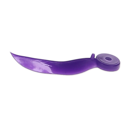 HSB - Dental Wedge with Hole - Large (17mm), Plastic, Purple. Pack of 100