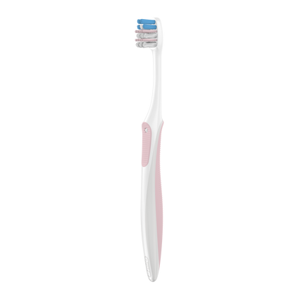P&G - Gum Care Compact Toothbrush, 21 Extra Soft, 4? Assorted Colors: Gray, Rose, Turquoise & Purple, 12/bx (Old #s 80324107, 80328263)