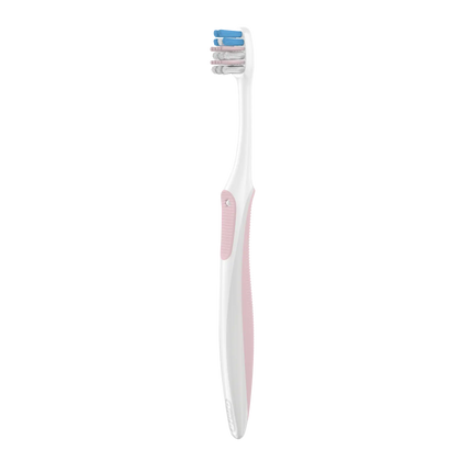 P&G - Gum Care Compact Toothbrush, 21 Extra Soft, 4? Assorted Colors: Gray, Rose, Turquoise & Purple, 12/bx (Old #s 80324107, 80328263)