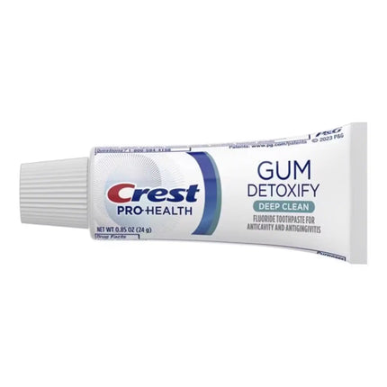 Crest? PRO-HEALTH Gum Detoxify Toothpaste, 0.85 oz Tube, 72/cs (Old # , 80742357, 80357585) (replaces PROC-80742357 & PROC-80768504)
