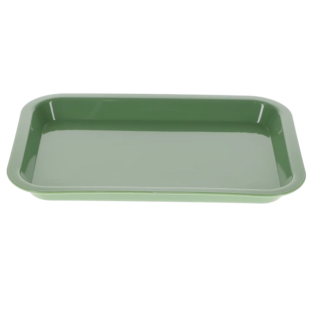HSB - Set-up Tray Flat Size F - Neon Green, Plastic, 9-5/8" X 6-5/8" X 7/8" - (Equiv 300FMS-4)