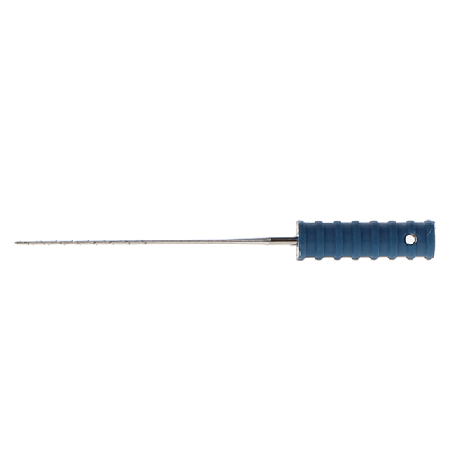 Barbed Broaches, 21 mm, # 4, Sterile, Fine, Blue, 10/Pk, 400624