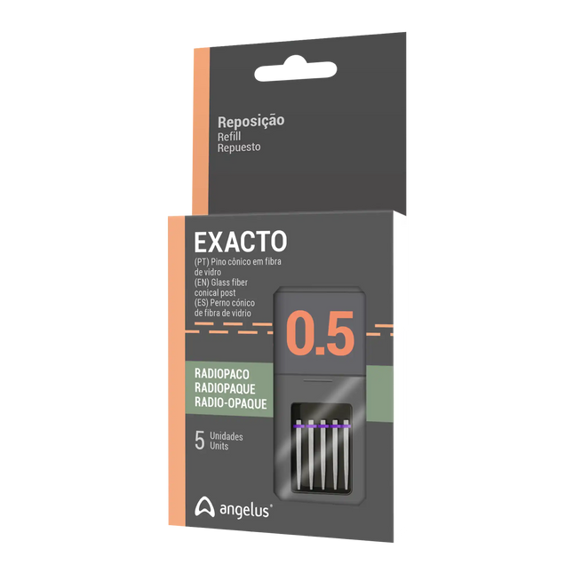 Angelus - Exacto Translucent posts refill #0.5. 5 posts