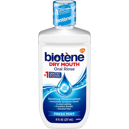 Biot?ne Dry Mouth Oral Rinse, Fresh Mint, 8 oz. bottle, 3/pkg, 4 pkg/cs (12 bottles total)