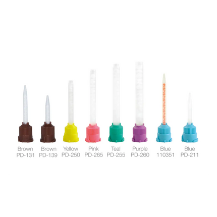 Pac-Dent - C&B Prompt Blue Mixing Tips for Temporary Crown and Bridge Material, Package