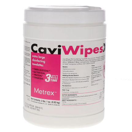 CaviWipes Disinfectant Towelette X-Large 65/Can