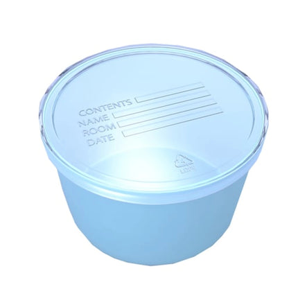 Dynarex - Denture Cup w/ Lid, 8 oz, Blue, 250/cs