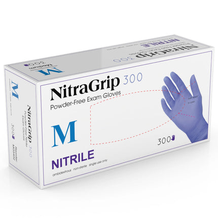 Medgluv Nitragrip 300 Medium Nitrile 10/Cs