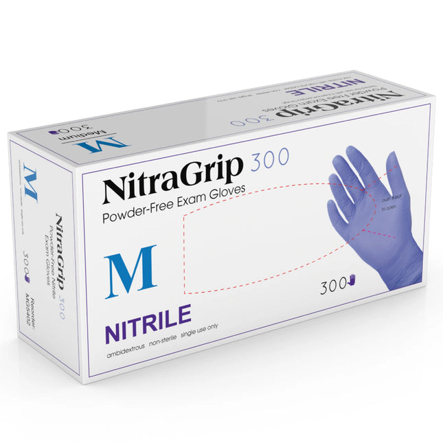 Medgluv Nitragrip 300 Medium Nitrile 10/Cs