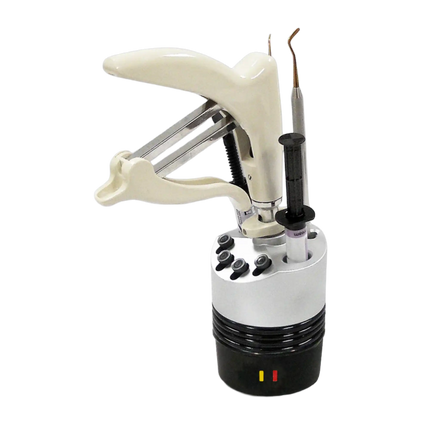 AbDent - Calset with Multi-Pro Tray Composite Heater, 120 Volts AC Power Supply - Flexible configuration, Warms 3 dispenser, 4 complules, syringes and/or finishing instruments