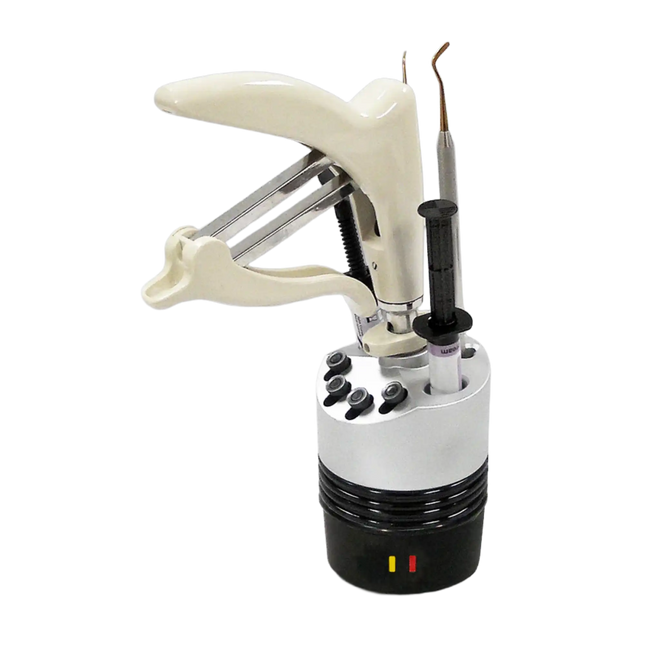 AbDent - Calset with Multi-Pro Tray Composite Heater, 120 Volts AC Power Supply - Flexible configuration, Warms 3 dispenser, 4 complules, syringes and/or finishing instruments