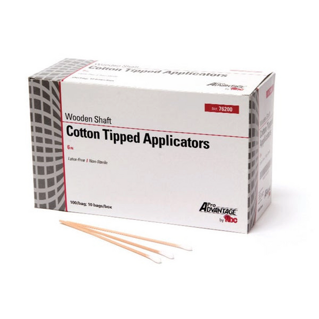 ProAdvantage -  6'' Cotton-Tipped Applicator, box of 1000