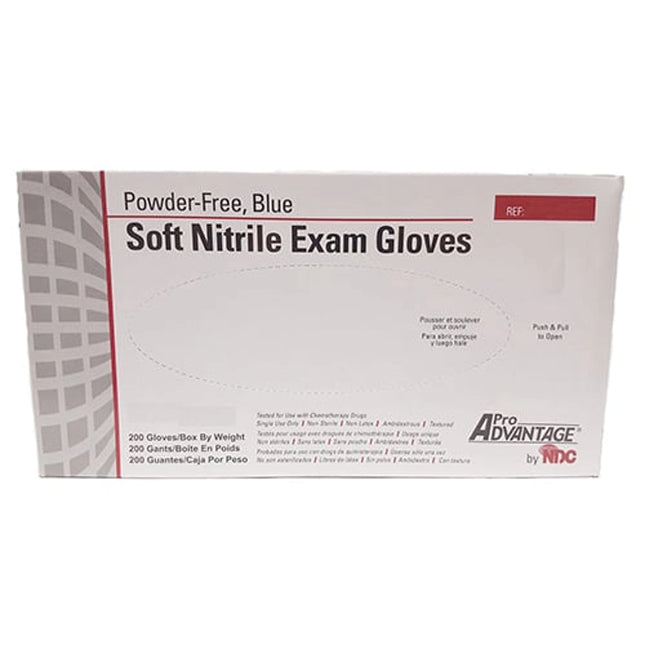 ProAdvantage - Soft Nitrile Gloves, Blue, X-Small, box of 200