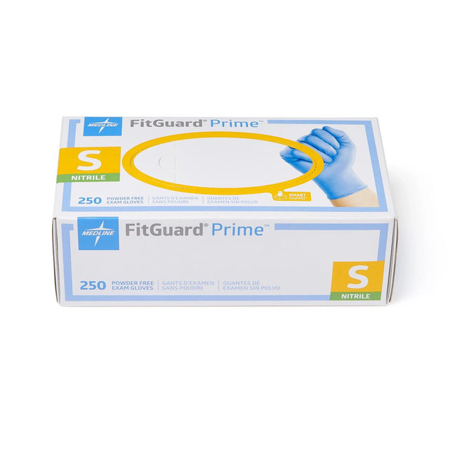Medline - Fitguard Prime Nitrile Exam Gloves Small Violet Blue. 250/box Smartguard Protective