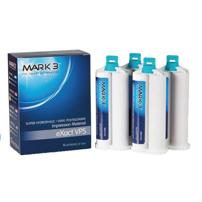 Mark3 - eXact VPS Impression Material Light Fast Set 50ml. Cartridges 4/bx.