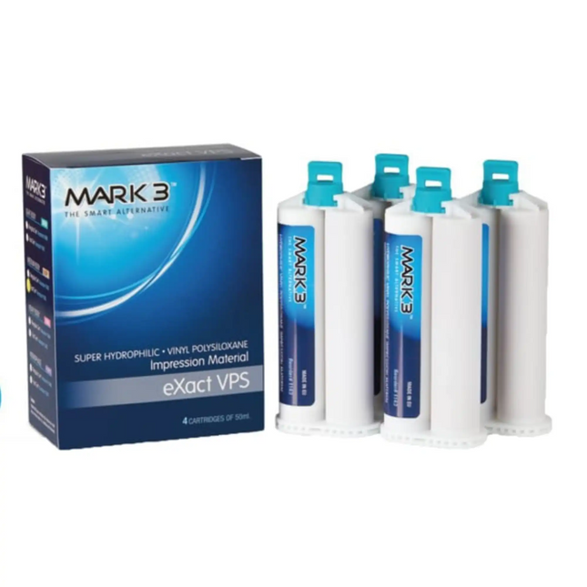 Mark3 - eXact VPS Impression Material Heavy Regular Set 50ml. Cartridges 4/bx.
