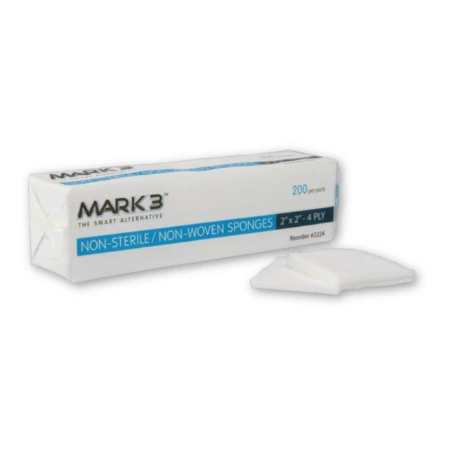 Mark3 - Sponges Non Woven Non Sterile 2" x 2" 4Ply 5000/cs.