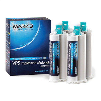 Mark3 - VPS Impression Material Light Regular Set 50ml. Cartridges 100/cs.
