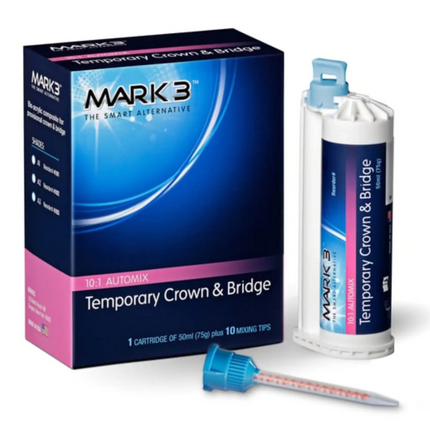 Mark3 - Temporary Crown & Bridge B1 10:1  50ml. Cartridge (75gm.) & 10 Tips