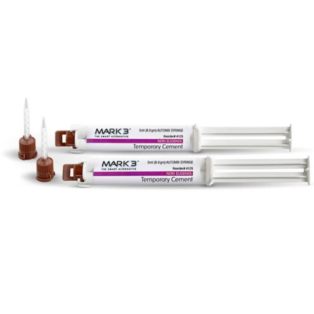 Mark3 - Temporary Cement NE Automix Syringe 5ml. 2/bx. + 20 Mixing Tips