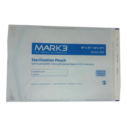 Mark3 - Self Seal 10" x 15" (10" x 14") Sterilization Pouches 200/bx.