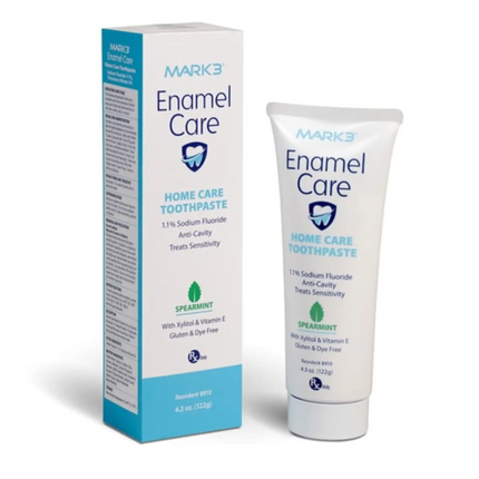 Mark3 - Enamel Care 1.1% Sodium Fluoride Home Care Anti-Cavity Toothpaste RX only 4.3oz. Spearmint, 8910