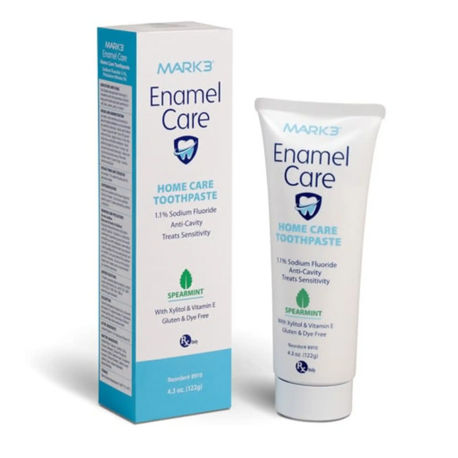 Mark3 - Enamel Care 1.1% Sodium Fluoride Home Care Anti-Cavity Toothpaste RX only 4.3oz. Spearmint, 8910