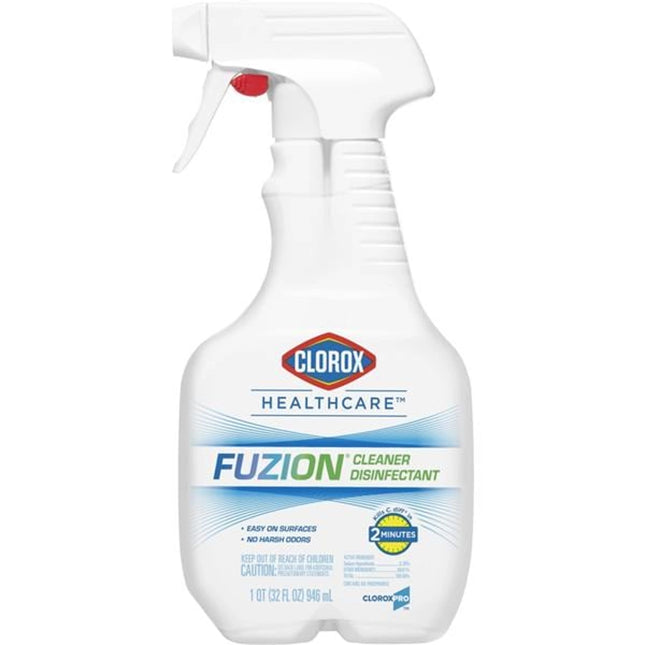 Clorox Healthcare? Fuzion? Cleaner Disinfectant, Spray, 32 Oz, 9/Cs