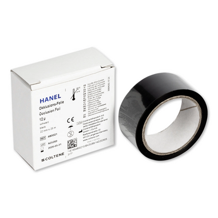 Coltene - Hanel Occlusion Foil 12? 1Sided Black 22Mm, 25 M