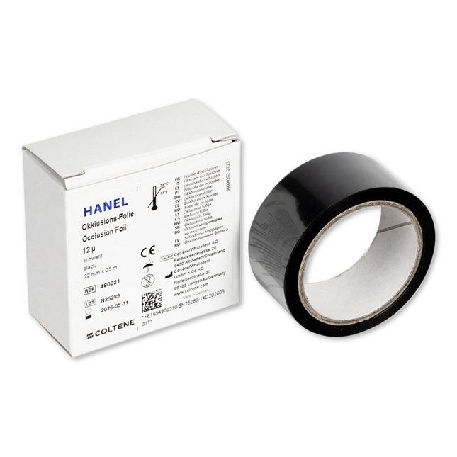 Coltene - Hanel Occlusion Foil 12? 1Sided Black 22Mm, 25 M