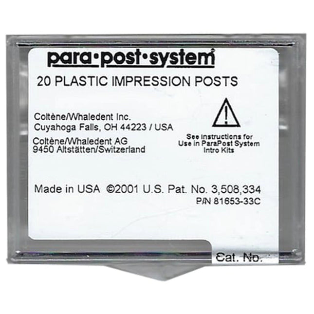 Coltene - Parapost Plastic Impression Posts (.045''/1.14Mm), 20 Pcs