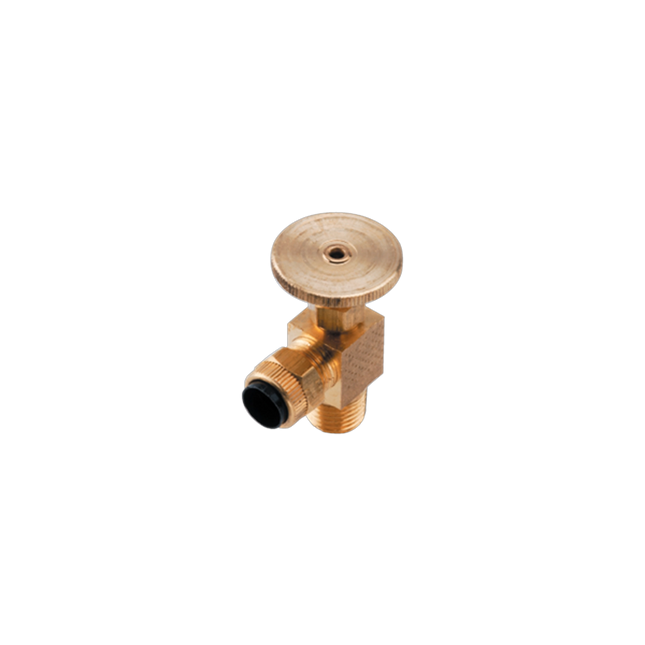 DCI - 1/4" Poly X 1/8" Mpt Right Angle Needle Valve